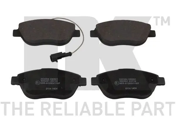 Brake Pad Set, disc brake (222364)