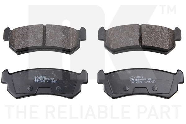 Brake Pad Set, disc brake (225009)