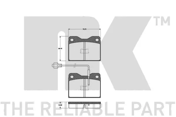 Brake Pad Set, disc brake (221812)