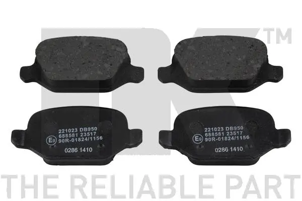 Brake Pad Set, disc brake (221023)