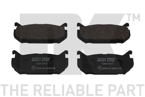 Brake Pad Set, disc brake (223233)