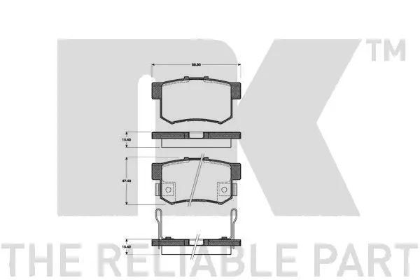 Brake Pad Set, disc brake (222635)