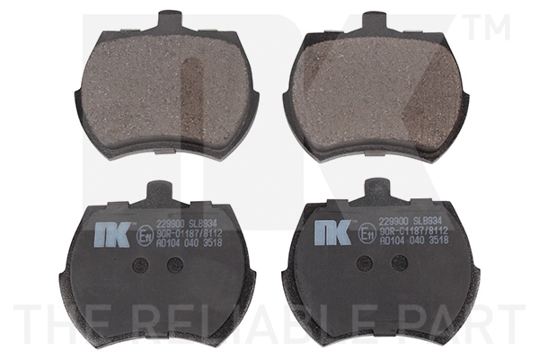 Brake Pad Set, disc brake (229900)