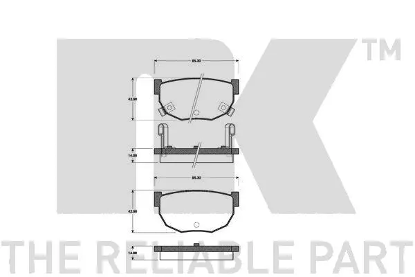 Brake Pad Set, disc brake (222225)
