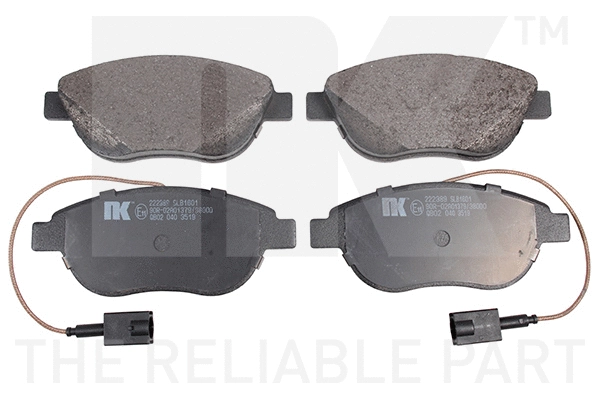 Brake Pad Set, disc brake (222389)