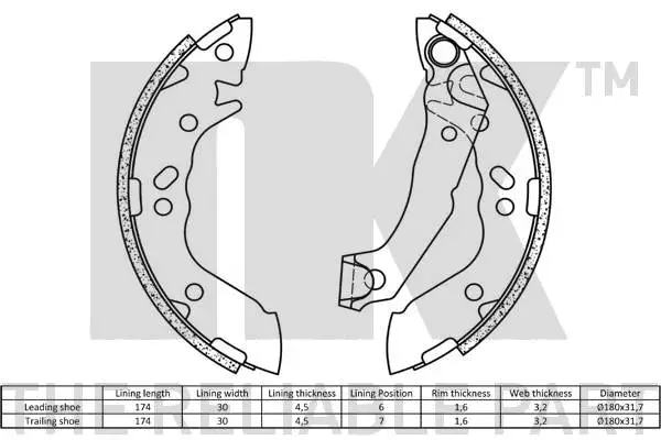 Brake Shoe Set