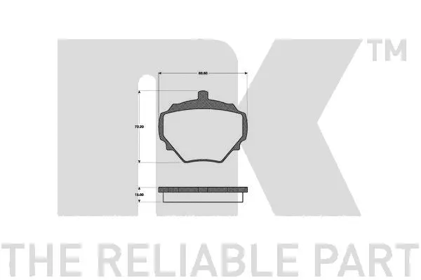 Brake Pad Set, disc brake (229934)