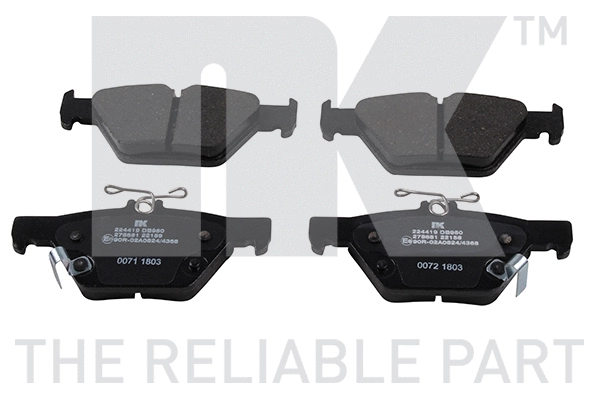 Brake Pad Set, disc brake (224419)