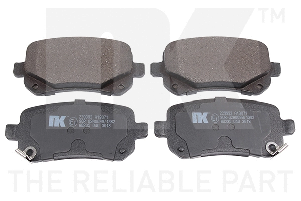 Brake Pad Set, disc brake (229992)