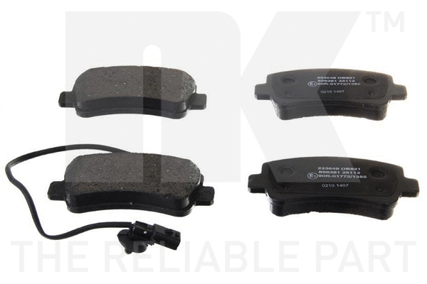 Brake Pad Set, disc brake (223648)
