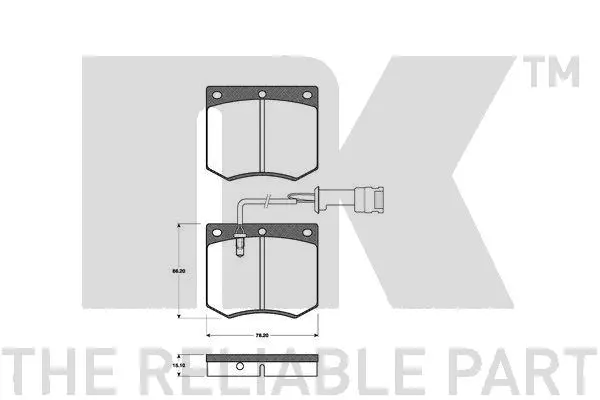 Brake Pad Set, disc brake (222509)