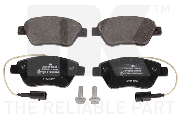 Brake Pad Set, disc brake (222388)