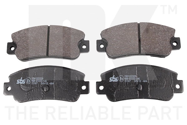 Brake Pad Set, disc brake (222329)