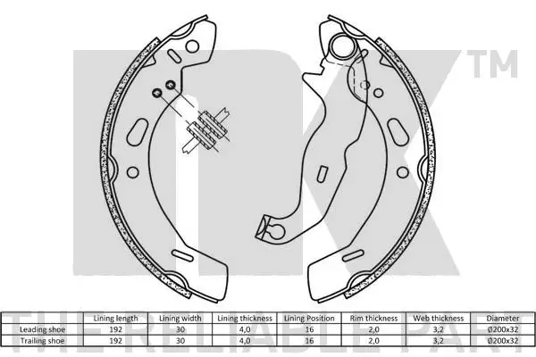 Brake Shoe Set