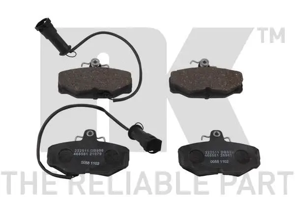 Brake Pad Set, disc brake (222511)