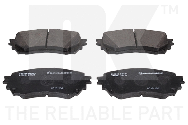 Brake Pad Set, disc brake (223260)