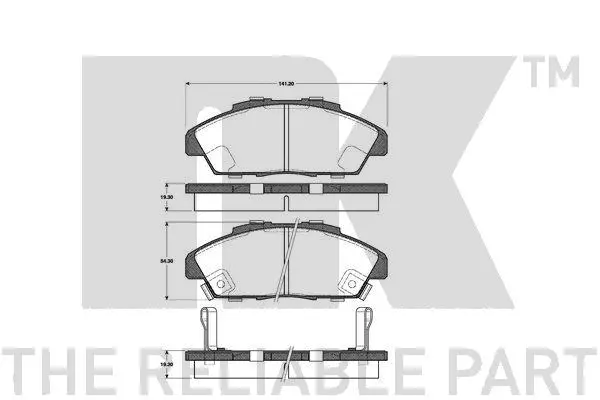 Brake Pad Set, disc brake (222624)
