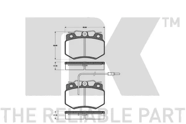 Brake Pad Set, disc brake (223711)