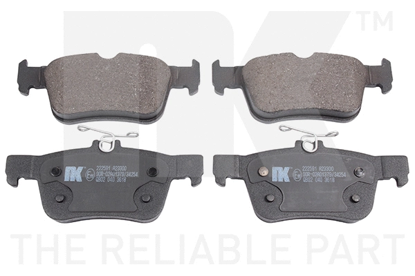 Brake Pad Set, disc brake (222591)