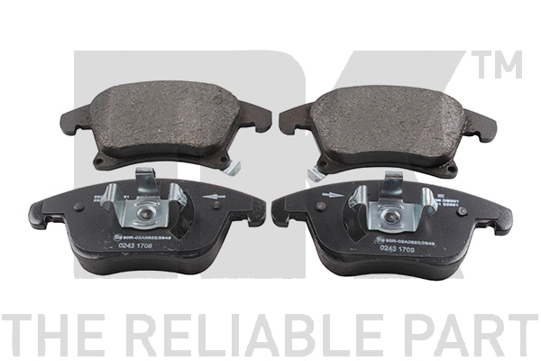 Brake Pad Set, disc brake (222586)