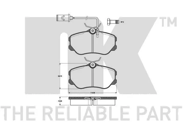 Brake Pad Set, disc brake (221012)