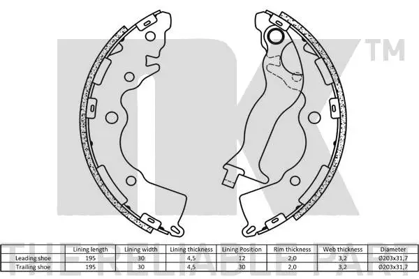 Brake Shoe Set