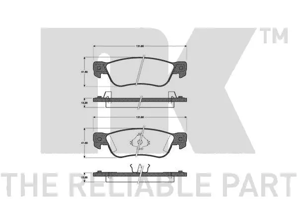 Brake Pad Set, disc brake (221406)