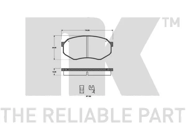 Brake Pad Set, disc brake (223216)