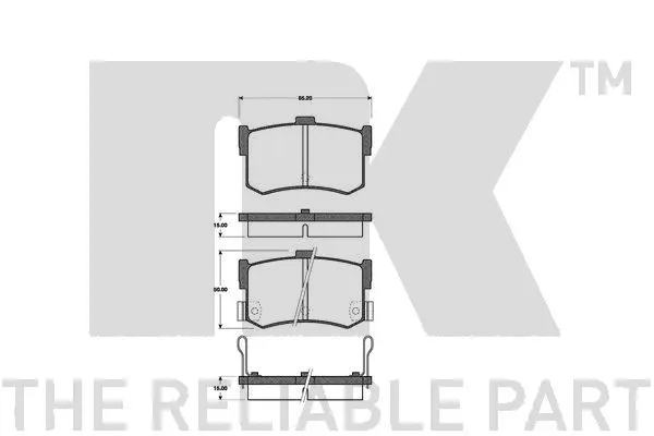 Brake Pad Set, disc brake (222617)