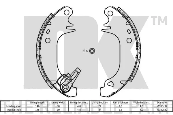 Brake Shoe Set