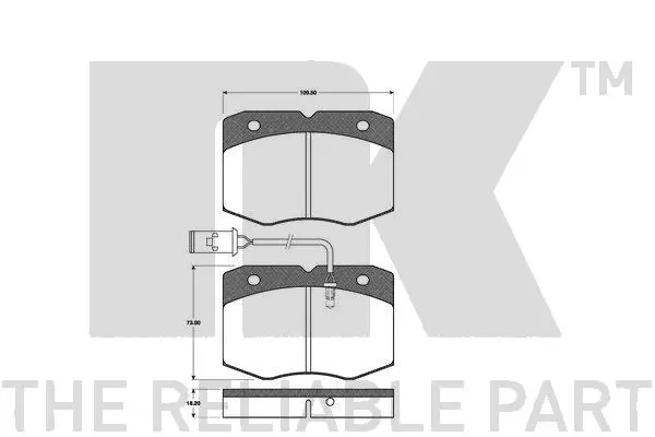 Brake Pad Set, disc brake (222349)