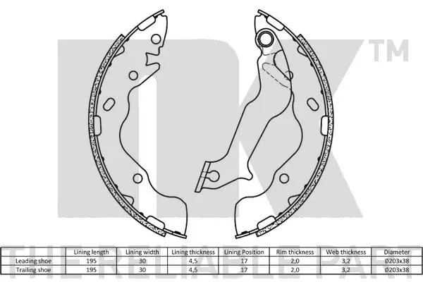 Brake Shoe Set