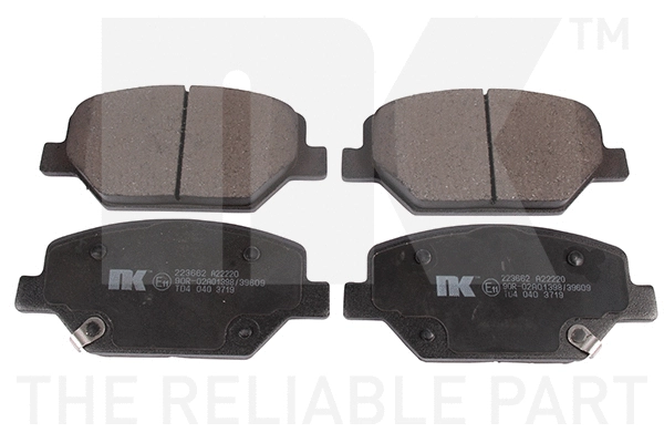 Brake Pad Set, disc brake (223662)