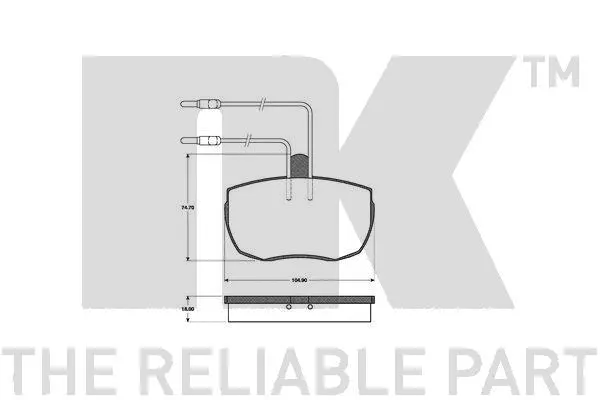 Brake Pad Set, disc brake (222317)