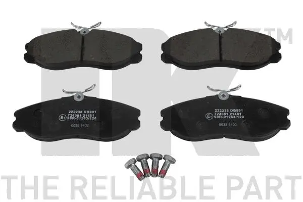 Brake Pad Set, disc brake (222238)