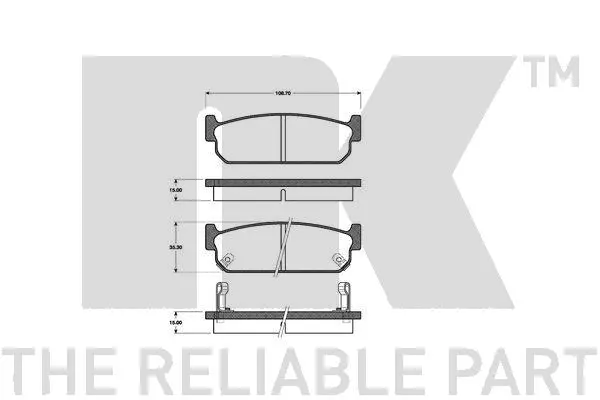 Brake Pad Set, disc brake (222248)