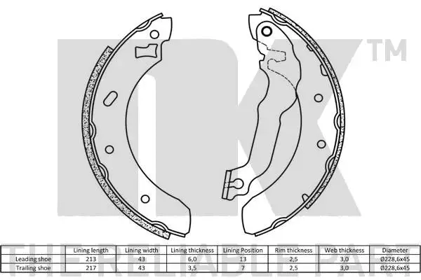 Brake Shoe Set