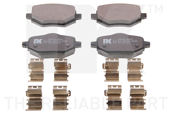 Brake Pad Set, disc brake (2299108)