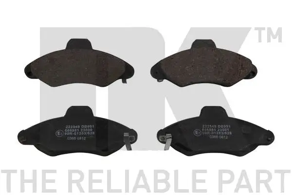 Brake Pad Set, disc brake (222549)