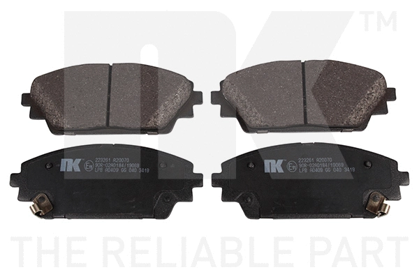 Brake Pad Set, disc brake (223261)