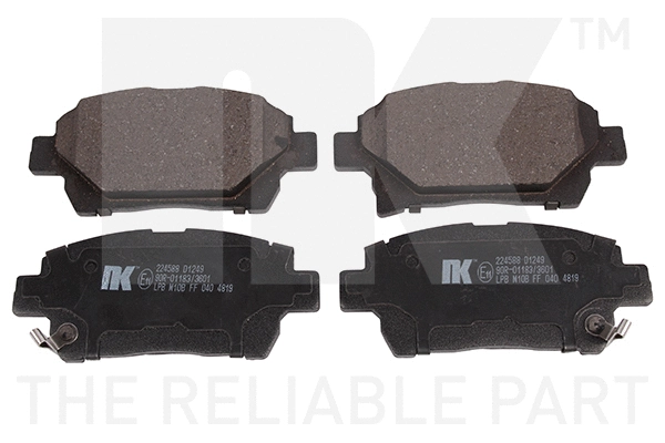 Brake Pad Set, disc brake (224588)