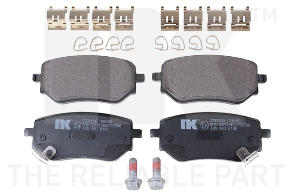 Brake Pad Set, disc brake (2233100)