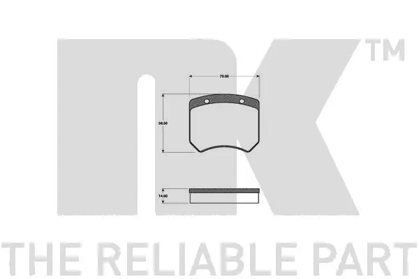 Brake Pad Set, disc brake (221202)