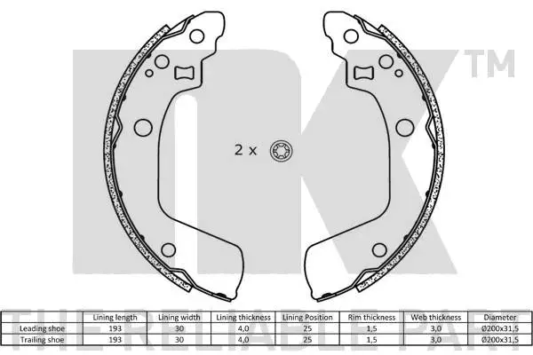 Brake Shoe Set
