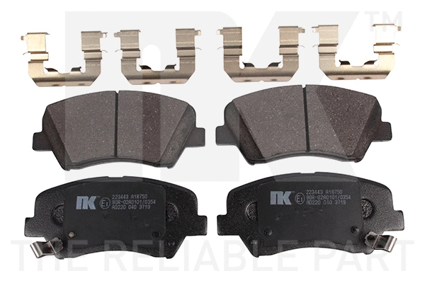 Brake Pad Set, disc brake (223443)