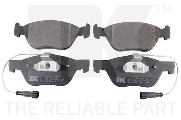 Brake Pad Set, disc brake (222340)