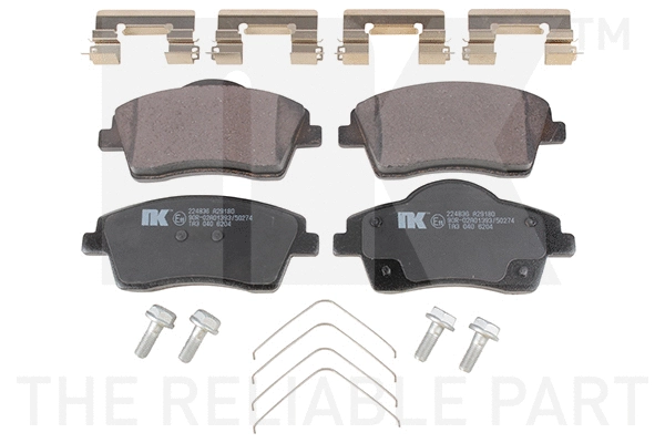 Brake Pad Set, disc brake (224836)