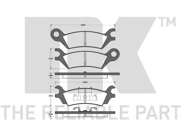 Brake Pad Set, disc brake (223208)