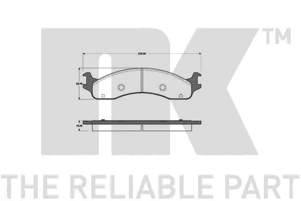 Brake Pad Set, disc brake (222548)