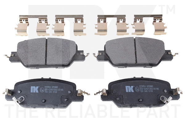 Brake Pad Set, disc brake (222654)